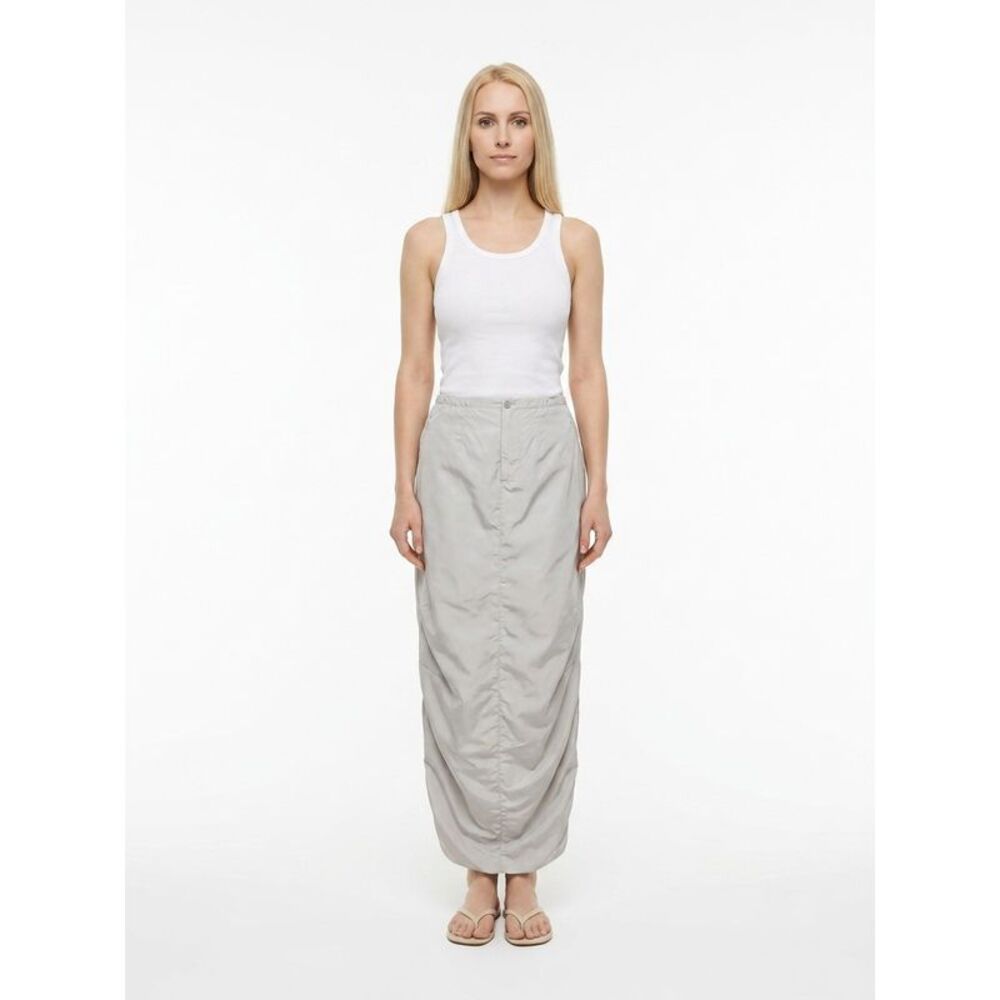 Dolce & Gabbana Gray Polyamide Long Women's Skirt
